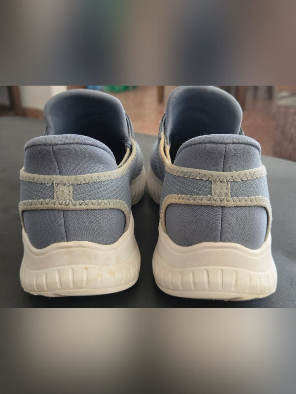 Skechers BOBS Sport Squad Chaos Slip-Ins Blue Gray Sneakers Women 8.5 - Picture 4 of 13